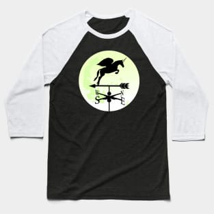 unicorn moon weathervane Baseball T-Shirt